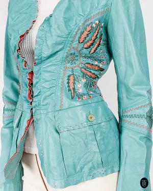 2000s Roberto Class Cavalli Leather Jacket S
