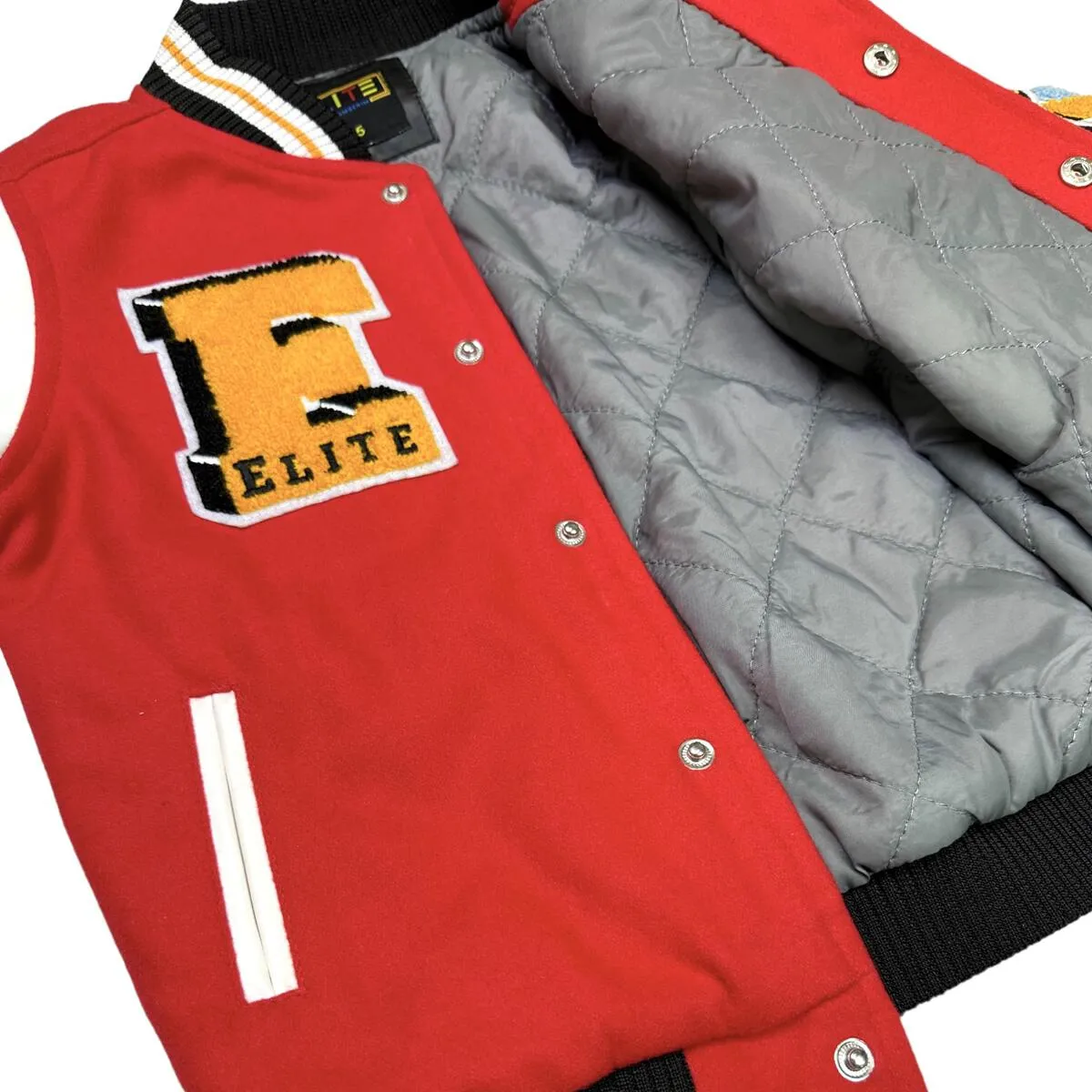 4219 Red Kids Varsity Jacket