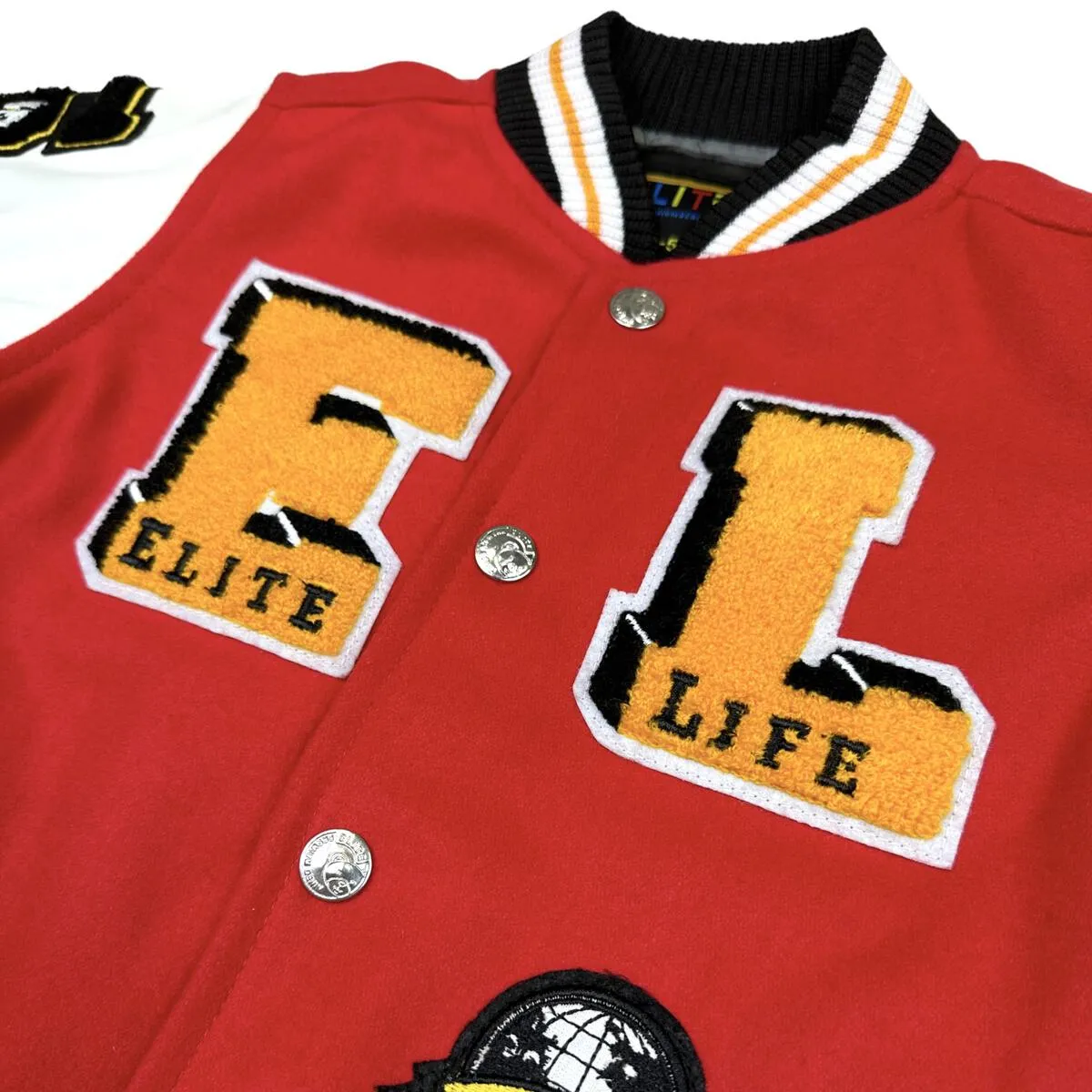 4219 Red Kids Varsity Jacket