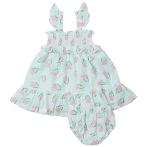 AD Smocked Sundress - Tulips