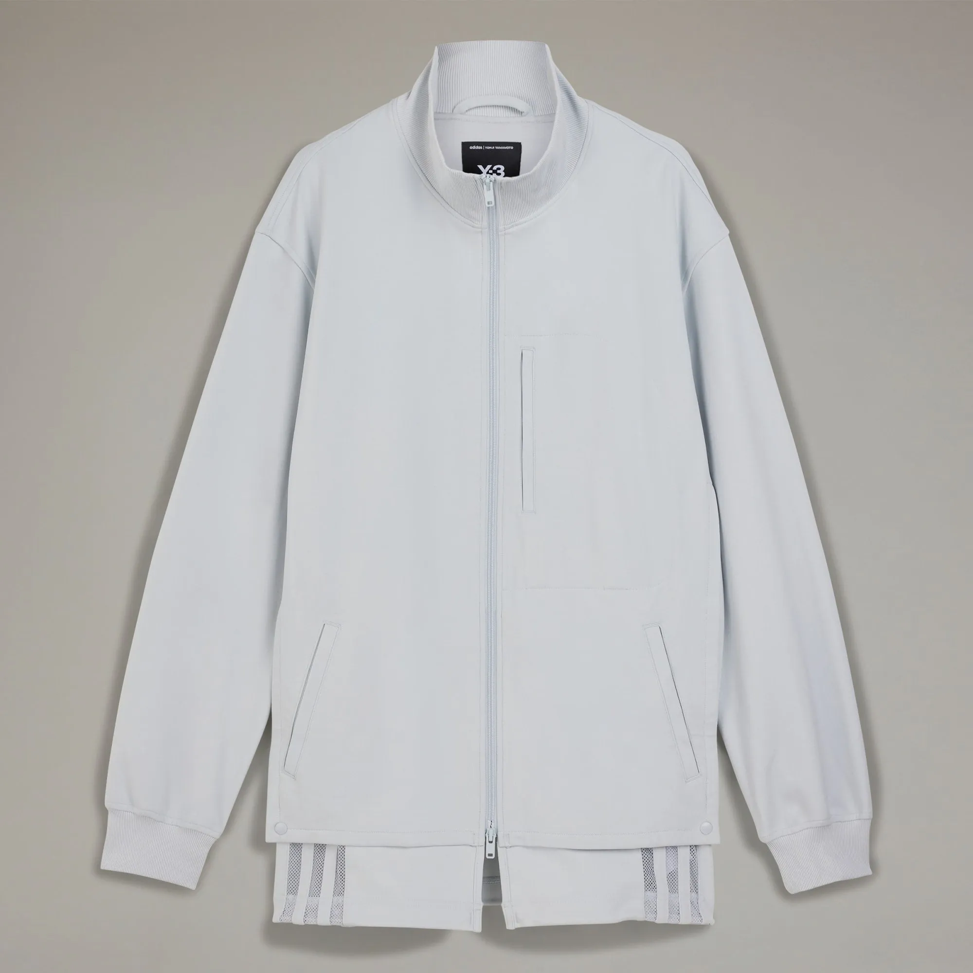 adidas Y-3 3-Stripes Relaxed Track Top Clear Grey
