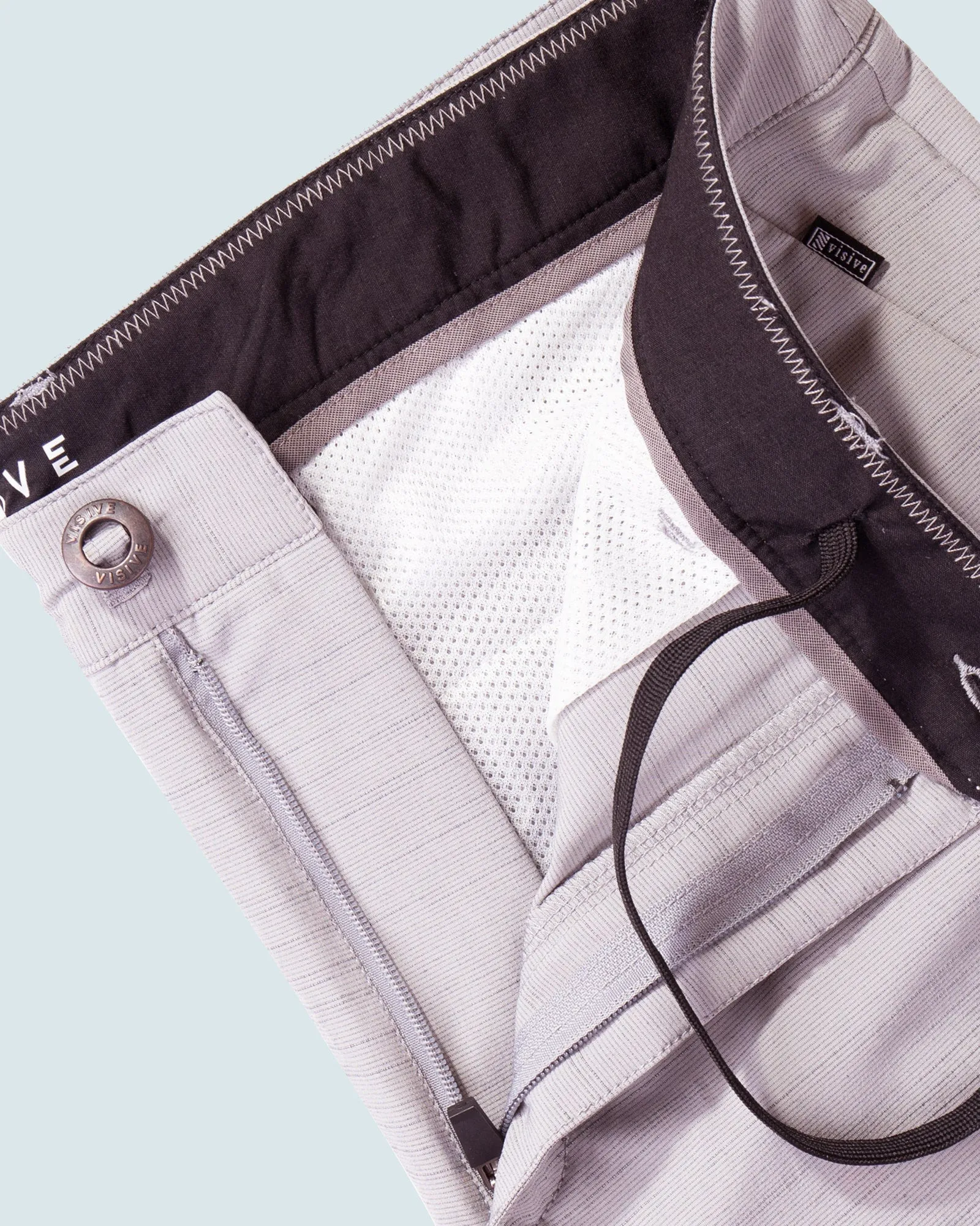 All In One Mens Hybrid Shorts - Slub Black