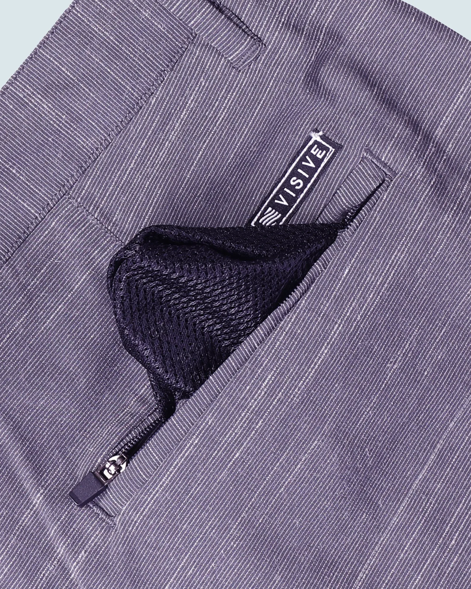 All In One Mens Hybrid Shorts - Slub Black