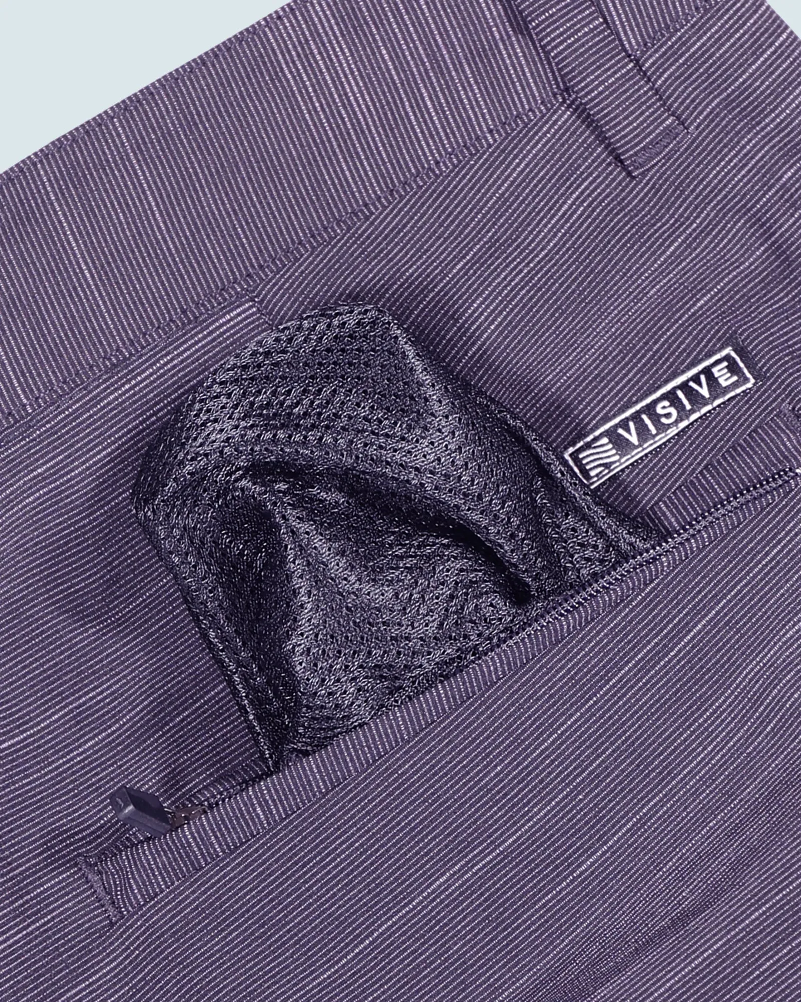 All In One Mens Hybrid Shorts - Slub Black