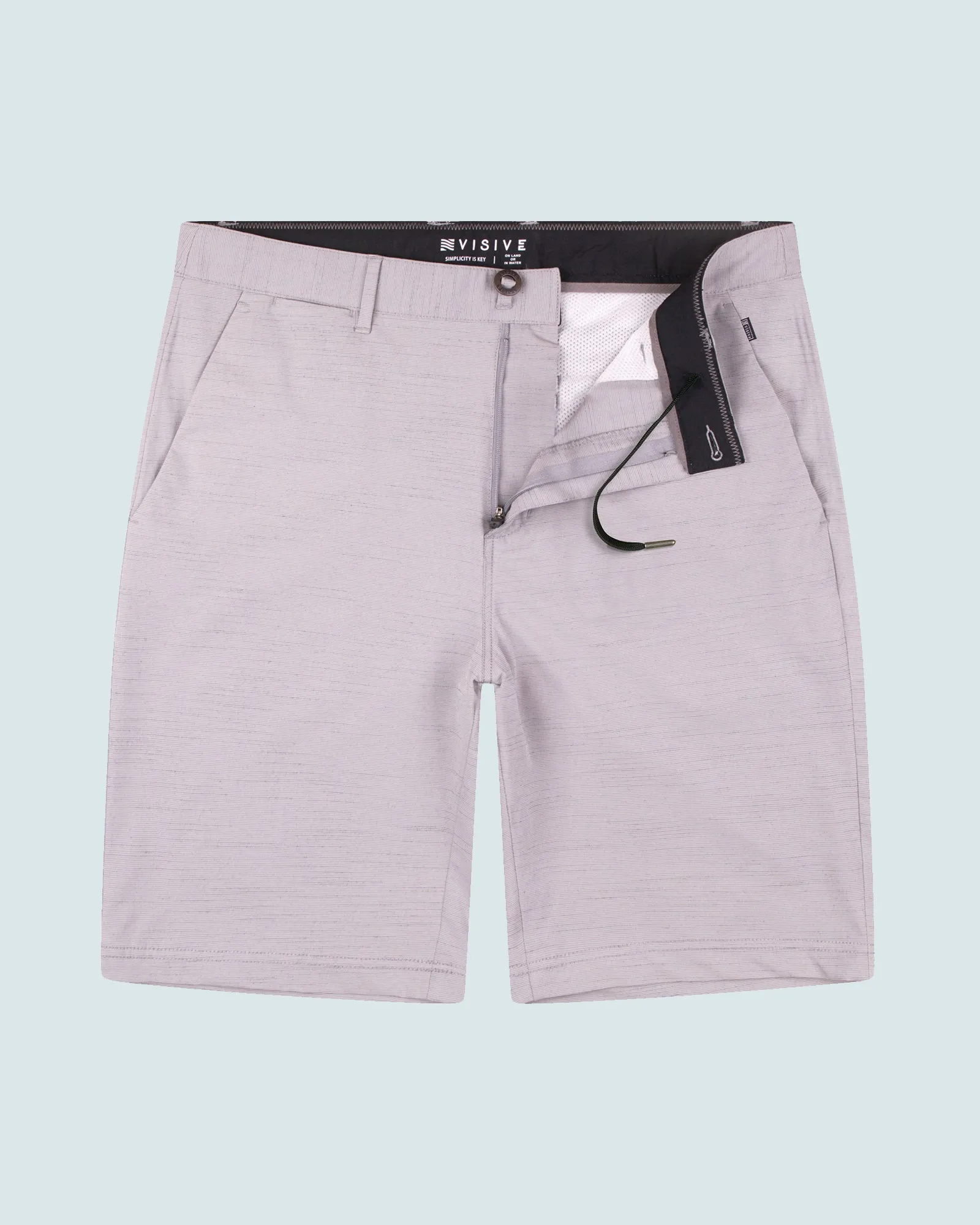 All In One Mens Hybrid Shorts - Slub Black