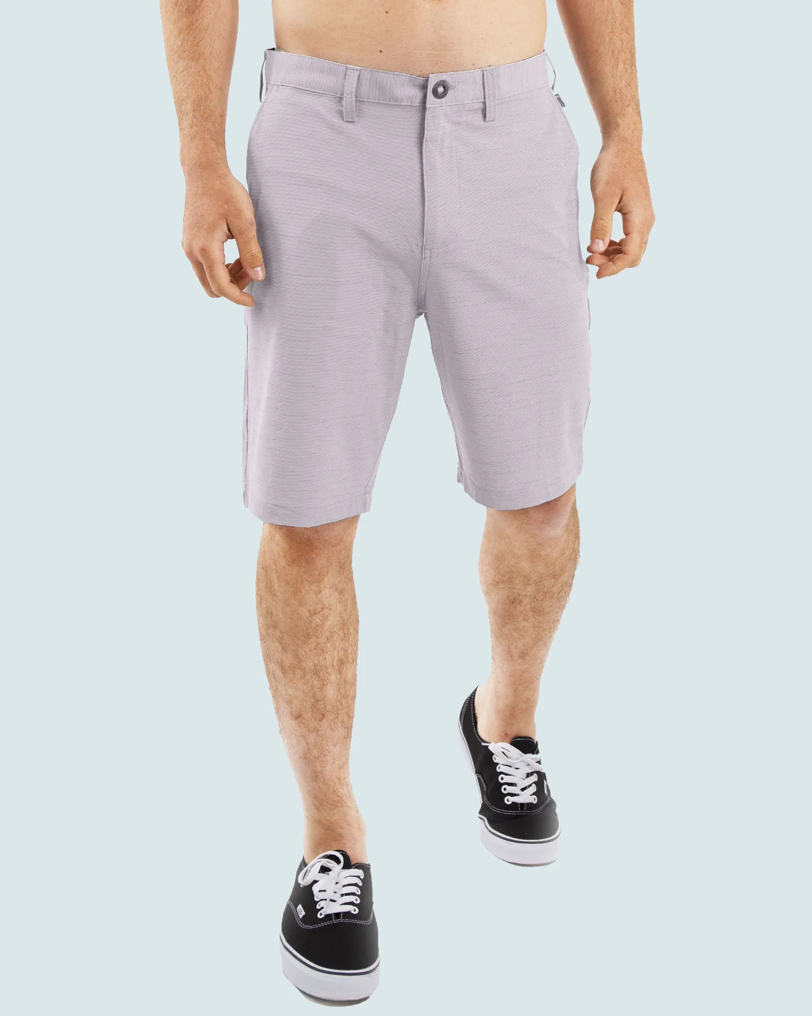 All In One Mens Hybrid Shorts - Slub Black