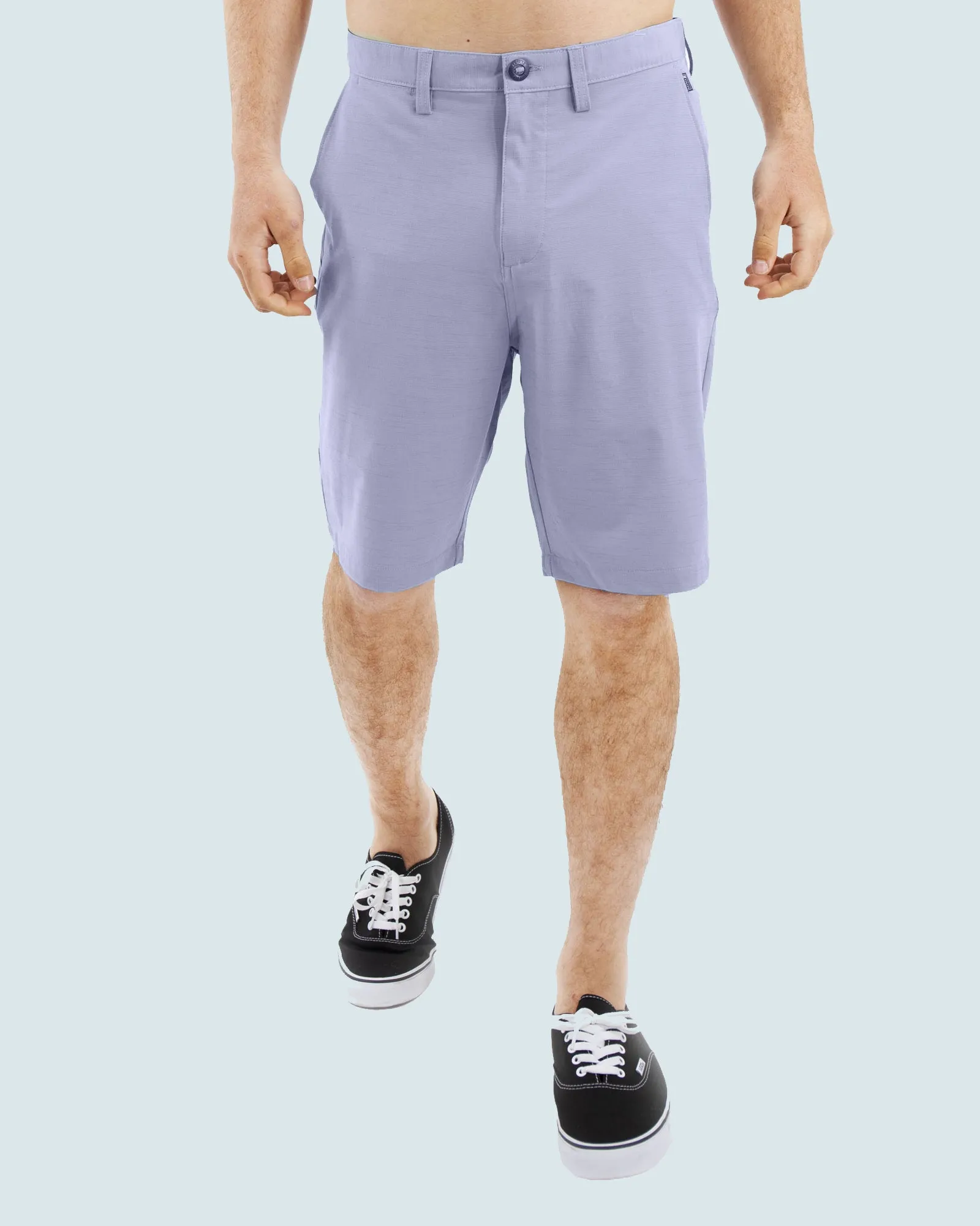 All In One Mens Hybrid Shorts - Slub Black