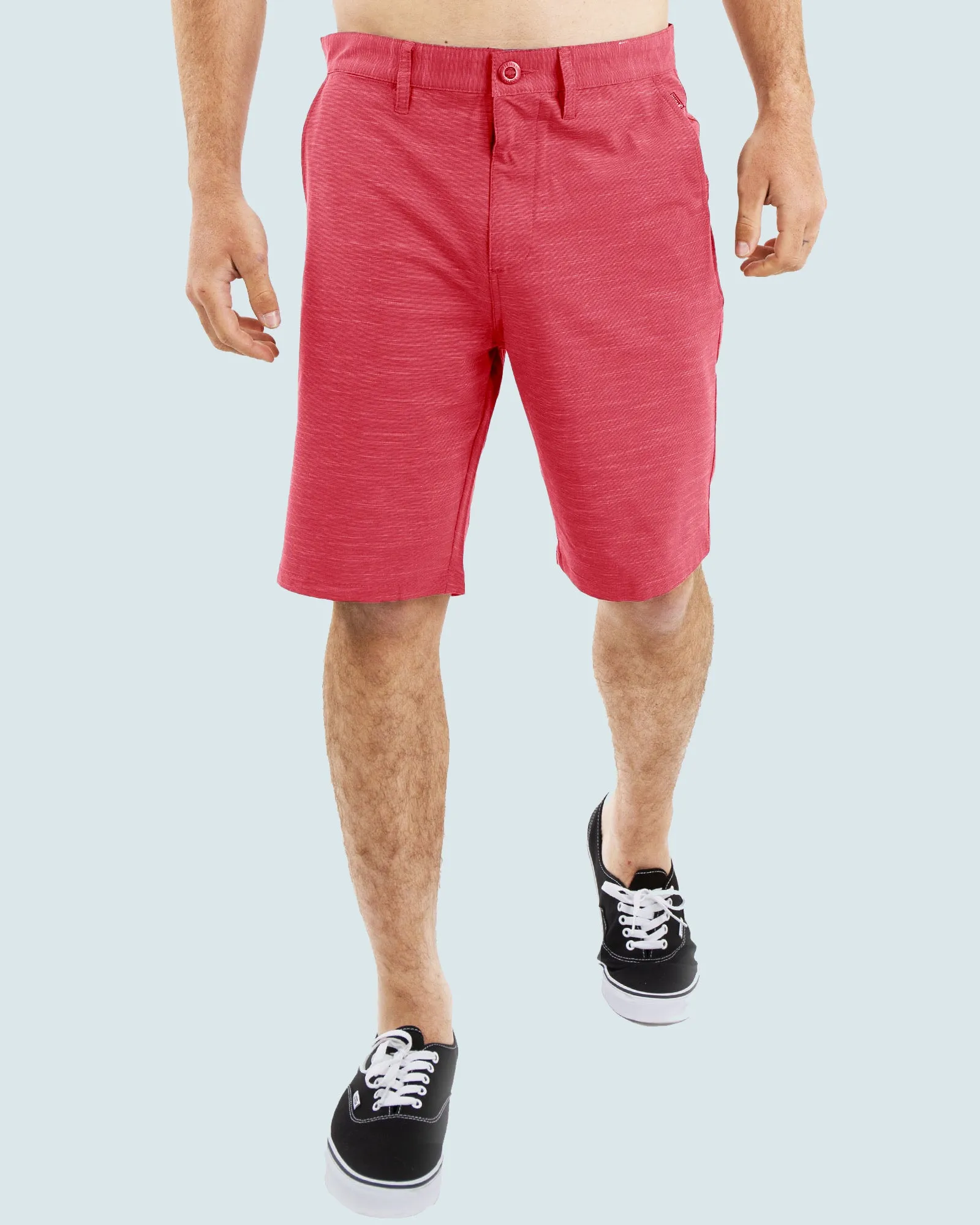 All In One Mens Hybrid Shorts - Slub Black
