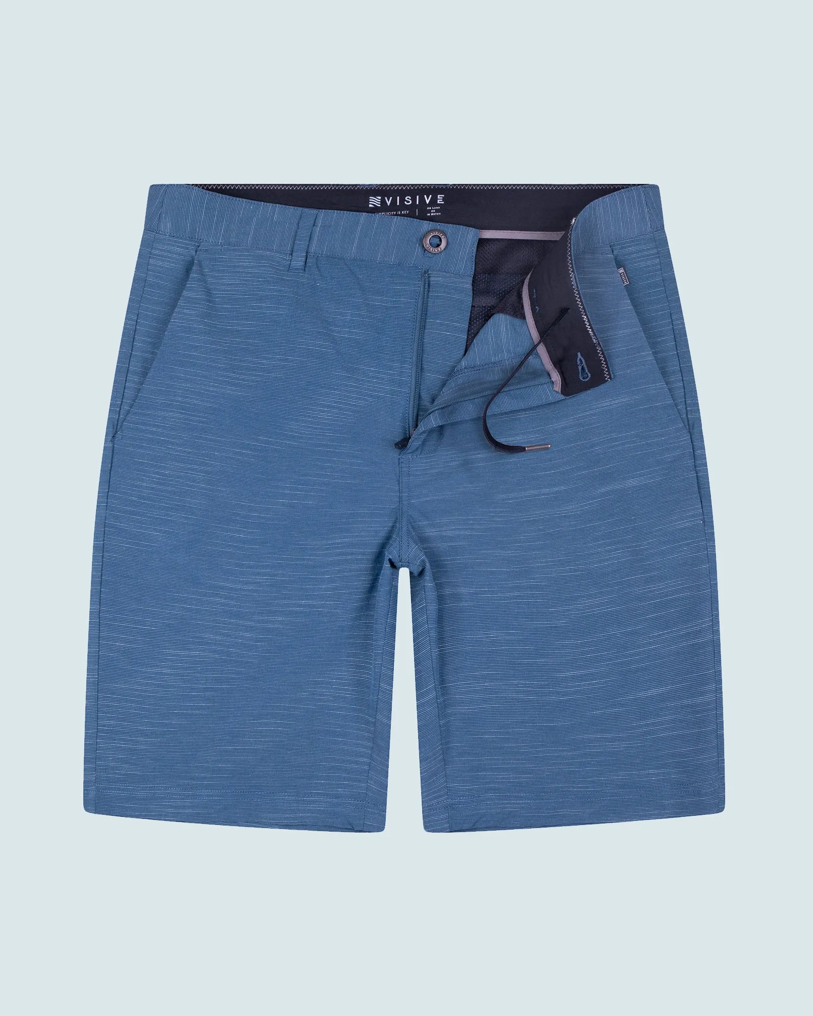 All In One Mens Hybrid Shorts - Slub Black