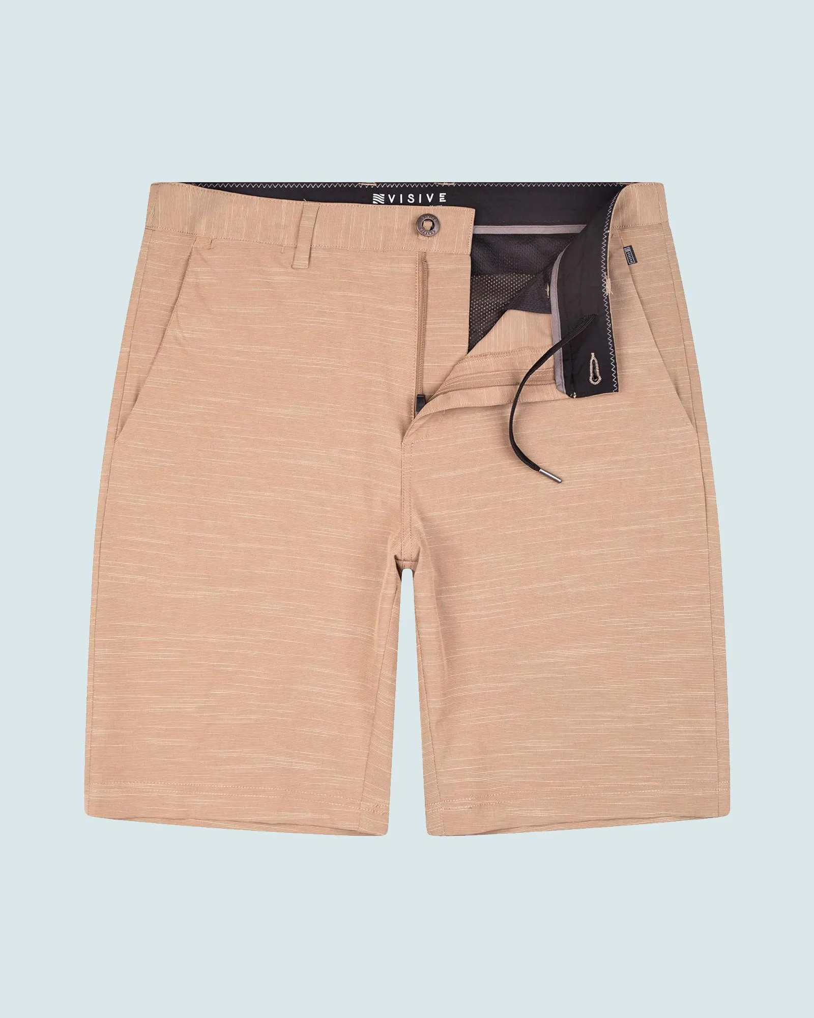 All In One Mens Hybrid Shorts - Slub Black