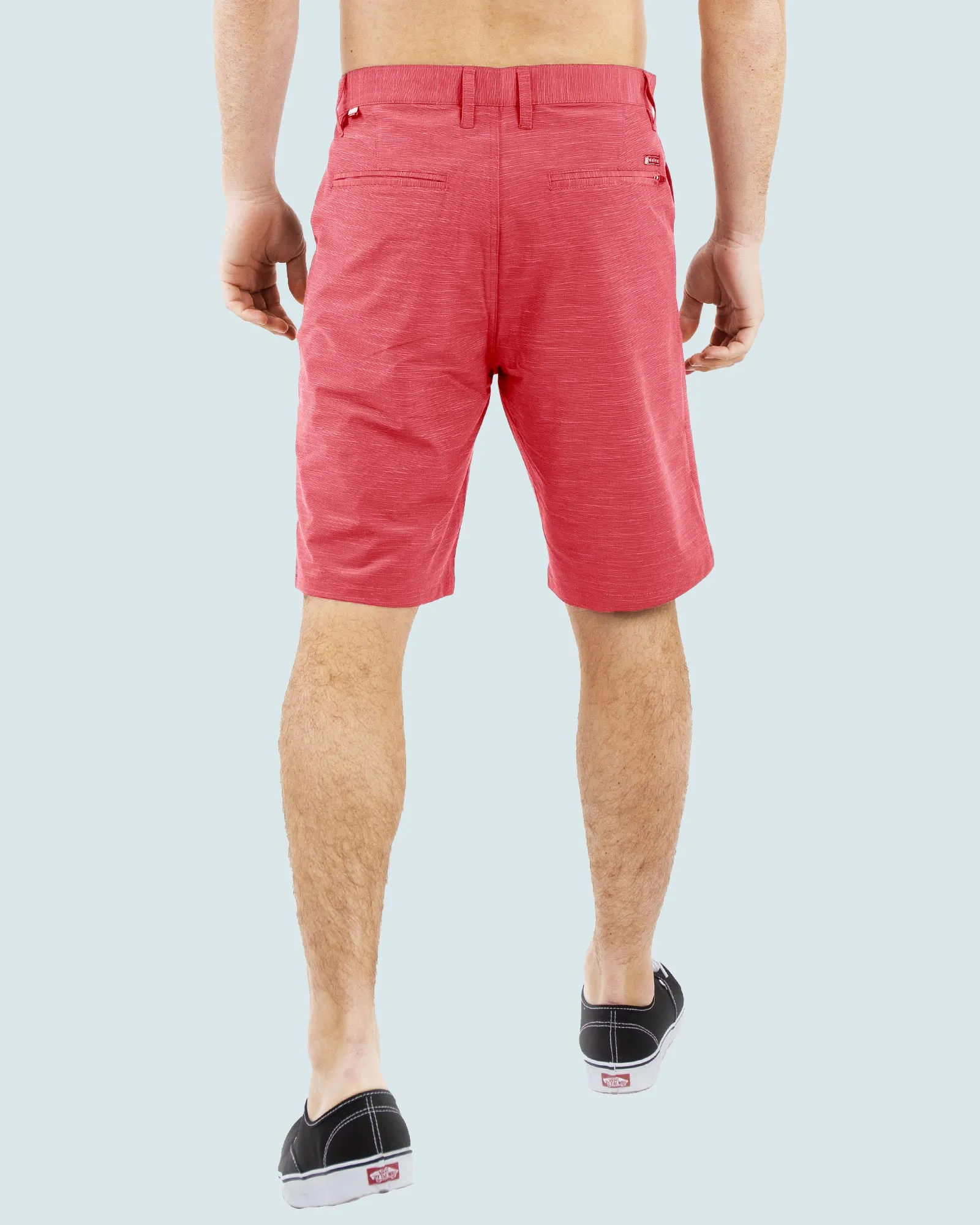 All In One Mens Hybrid Shorts - Slub Black