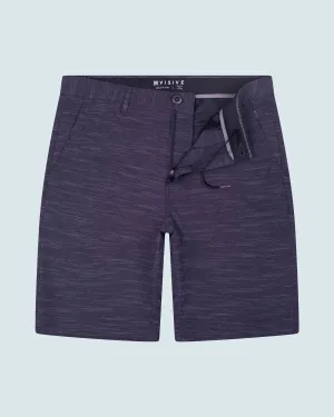 All In One Mens Hybrid Shorts - Slub Black