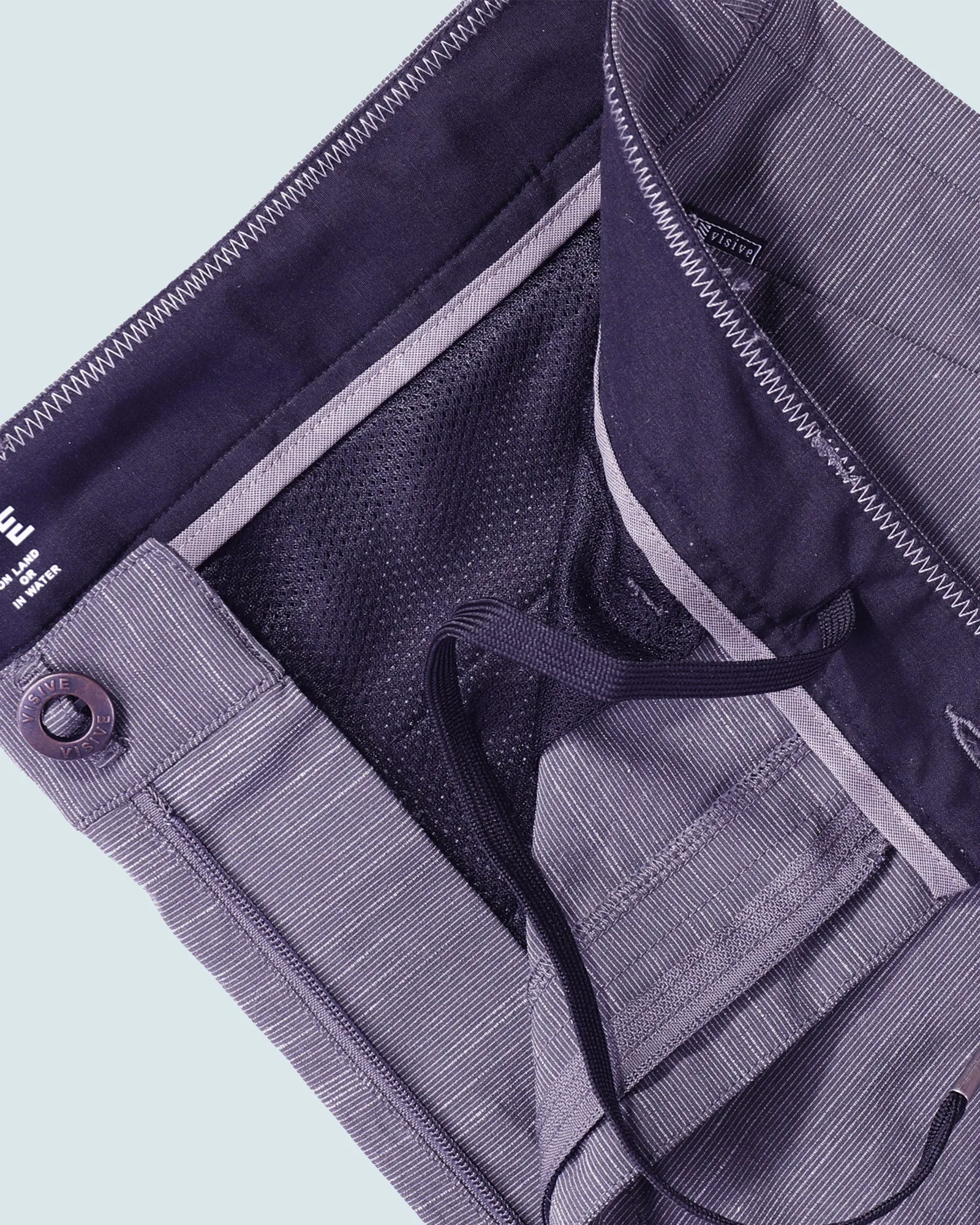 All In One Mens Hybrid Shorts - Slub Black