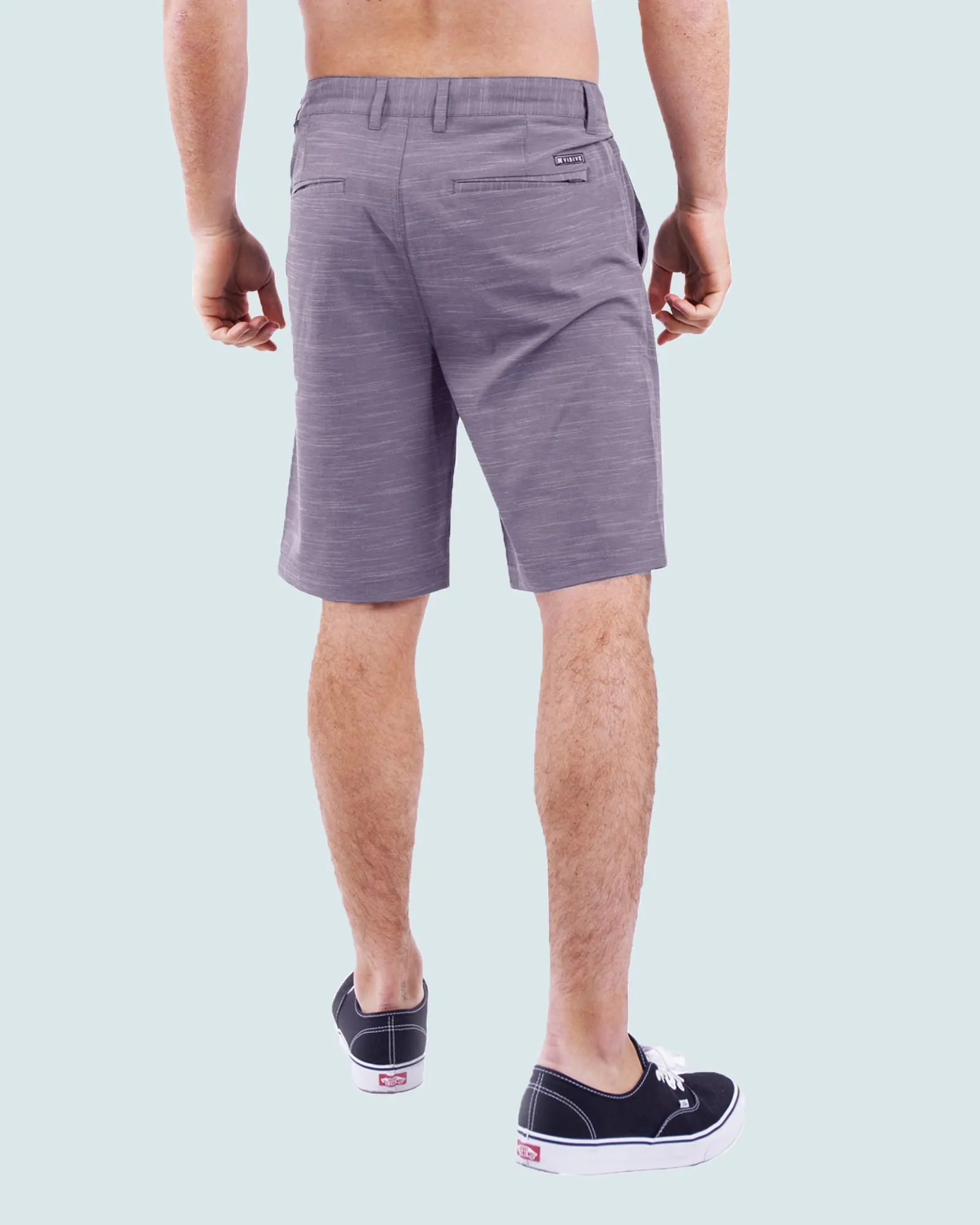 All In One Mens Hybrid Shorts - Slub Black