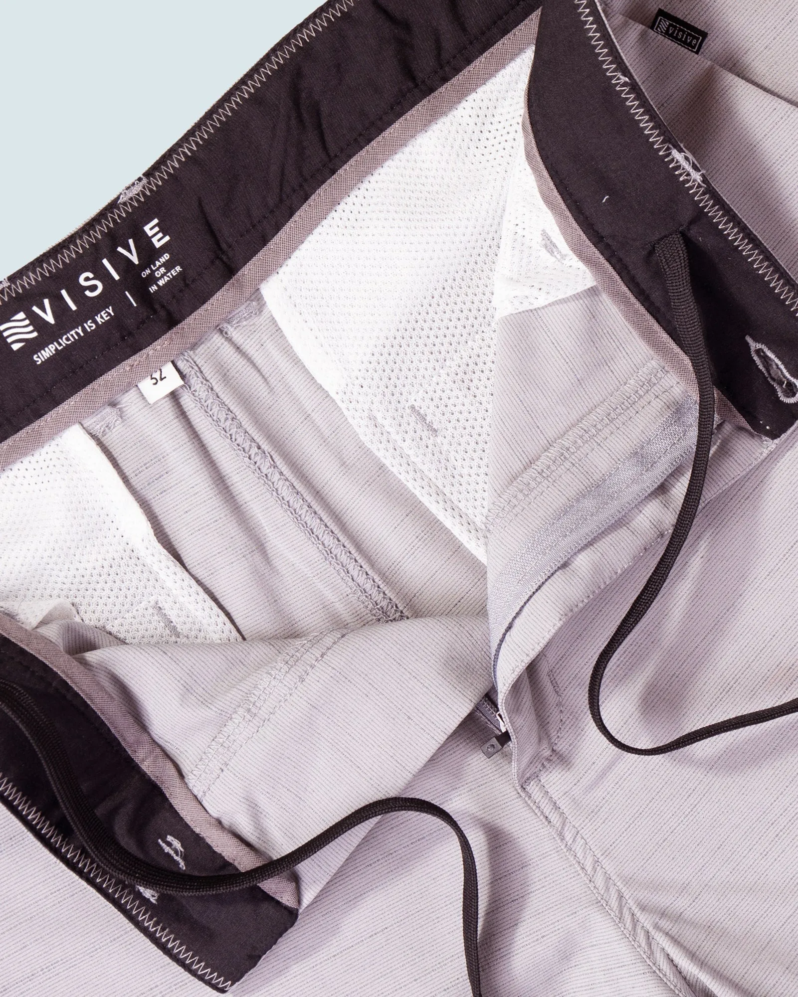 All In One Mens Hybrid Shorts - Slub Black