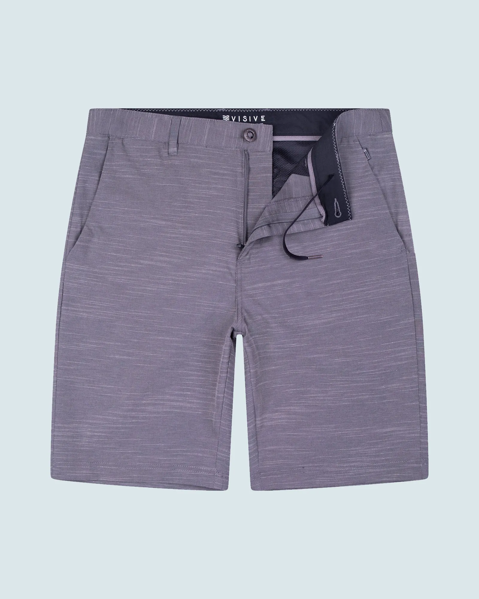 All In One Mens Hybrid Shorts - Slub Black