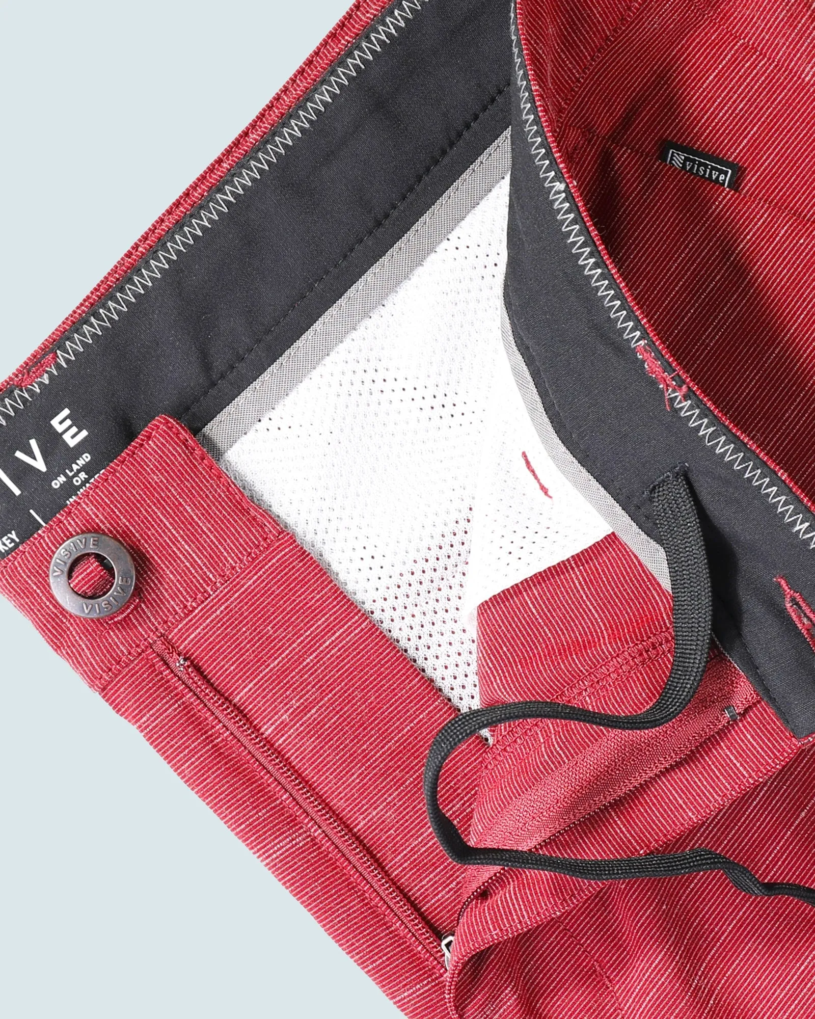 All In One Mens Hybrid Shorts - Slub Black