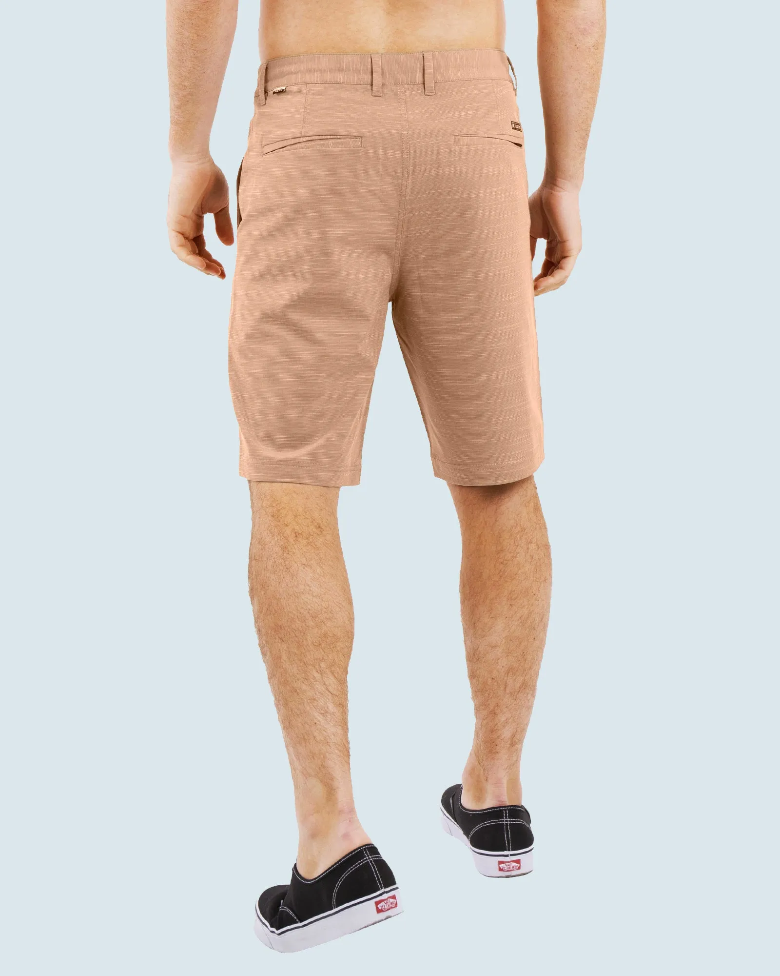 All In One Mens Hybrid Shorts - Slub Black