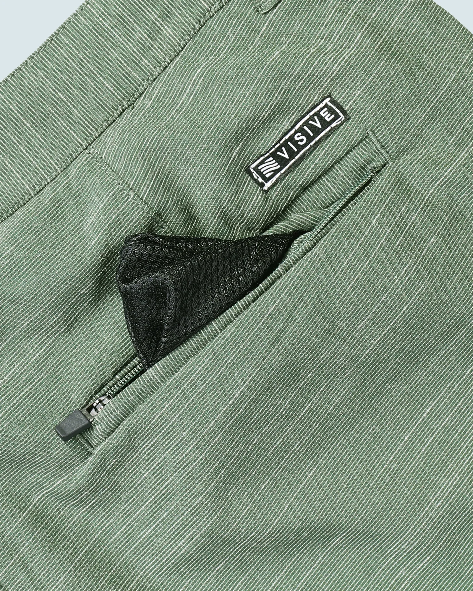 All In One Mens Hybrid Shorts - Slub Black