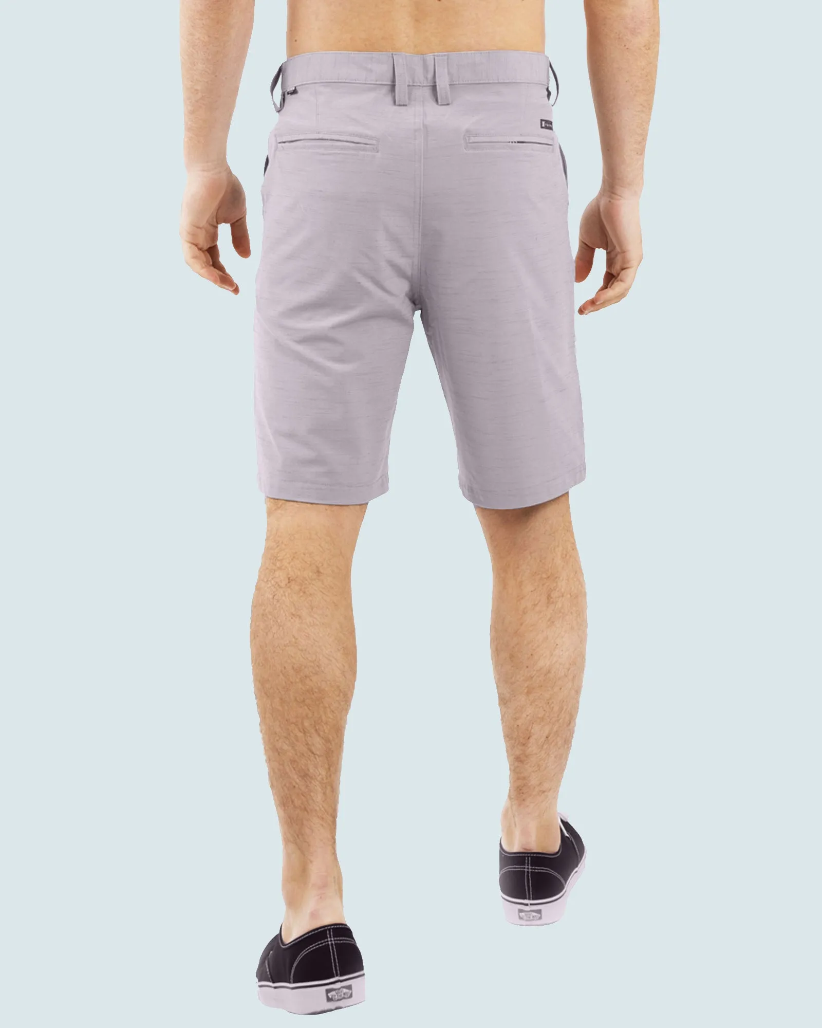 All In One Mens Hybrid Shorts - Slub Black