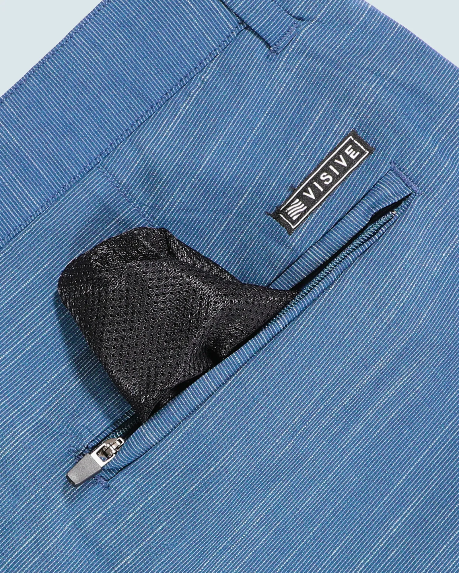 All In One Mens Hybrid Shorts - Slub Black