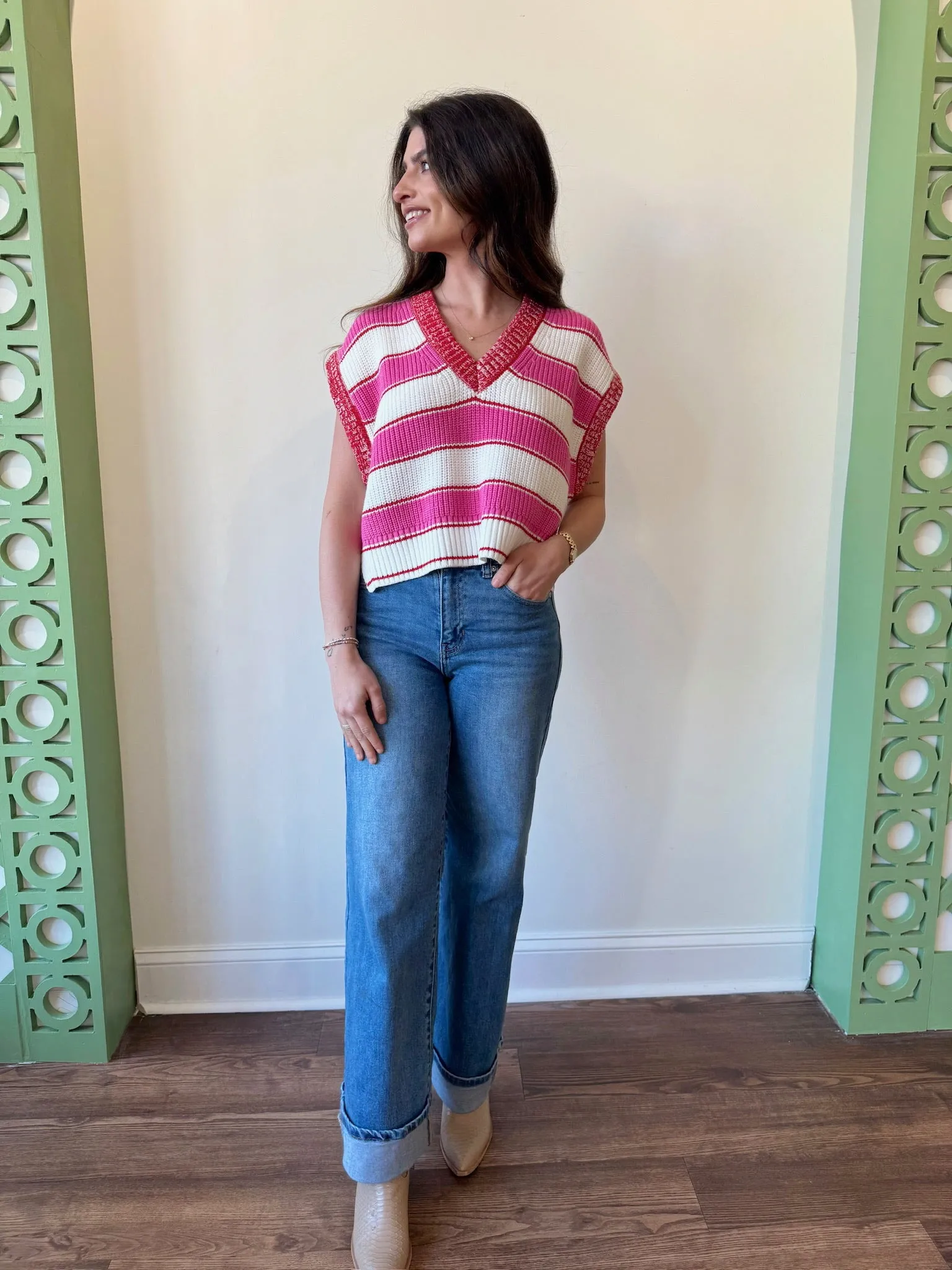 Amber Striped Top