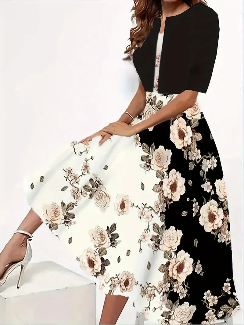 Ankie - Chic Floral Print Ensemble