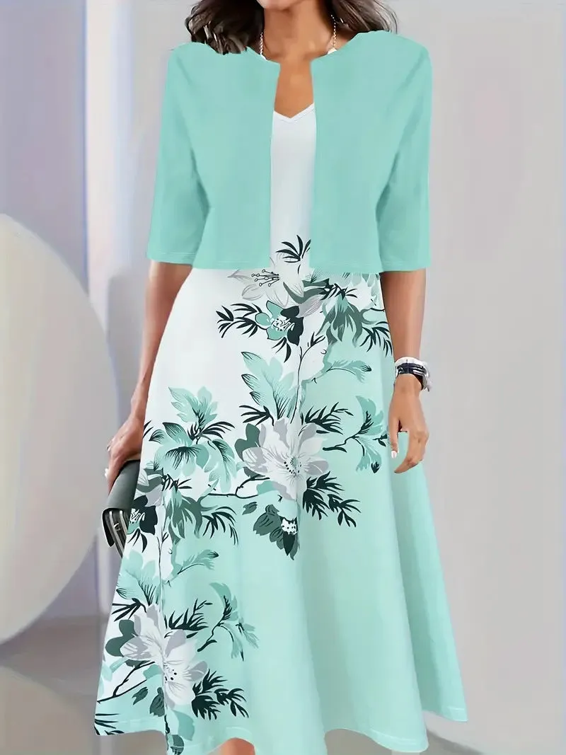 Ankie - Chic Floral Print Ensemble