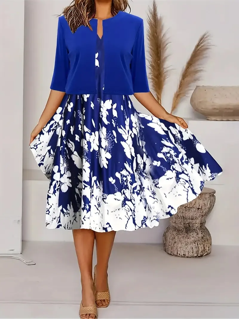 Ankie - Chic Floral Print Ensemble