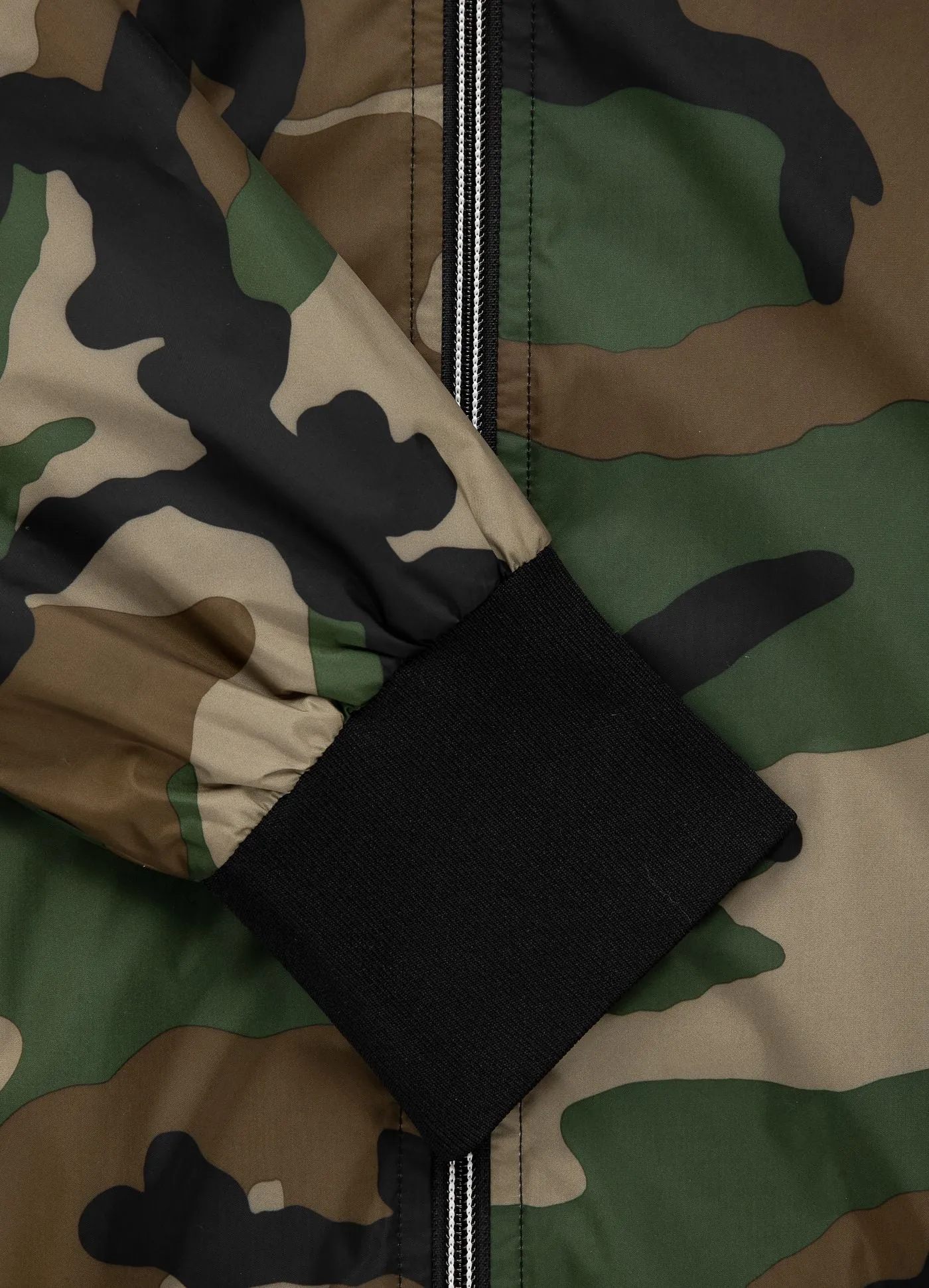 Athletic Logo Hooded Jacket - Woodland Camo