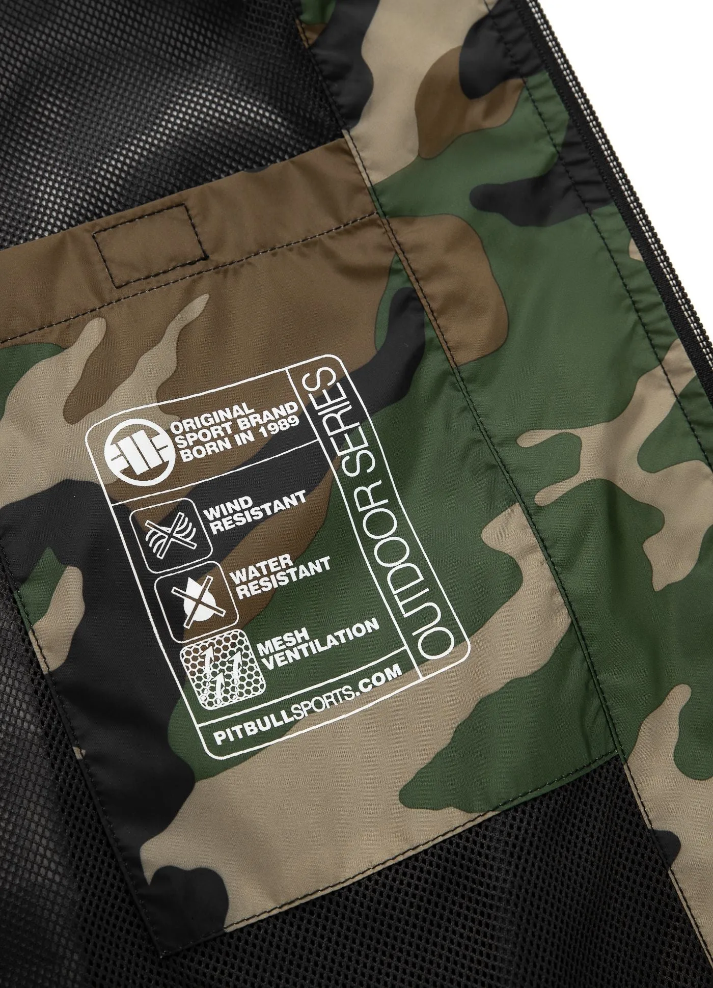 Athletic Logo Hooded Jacket - Woodland Camo