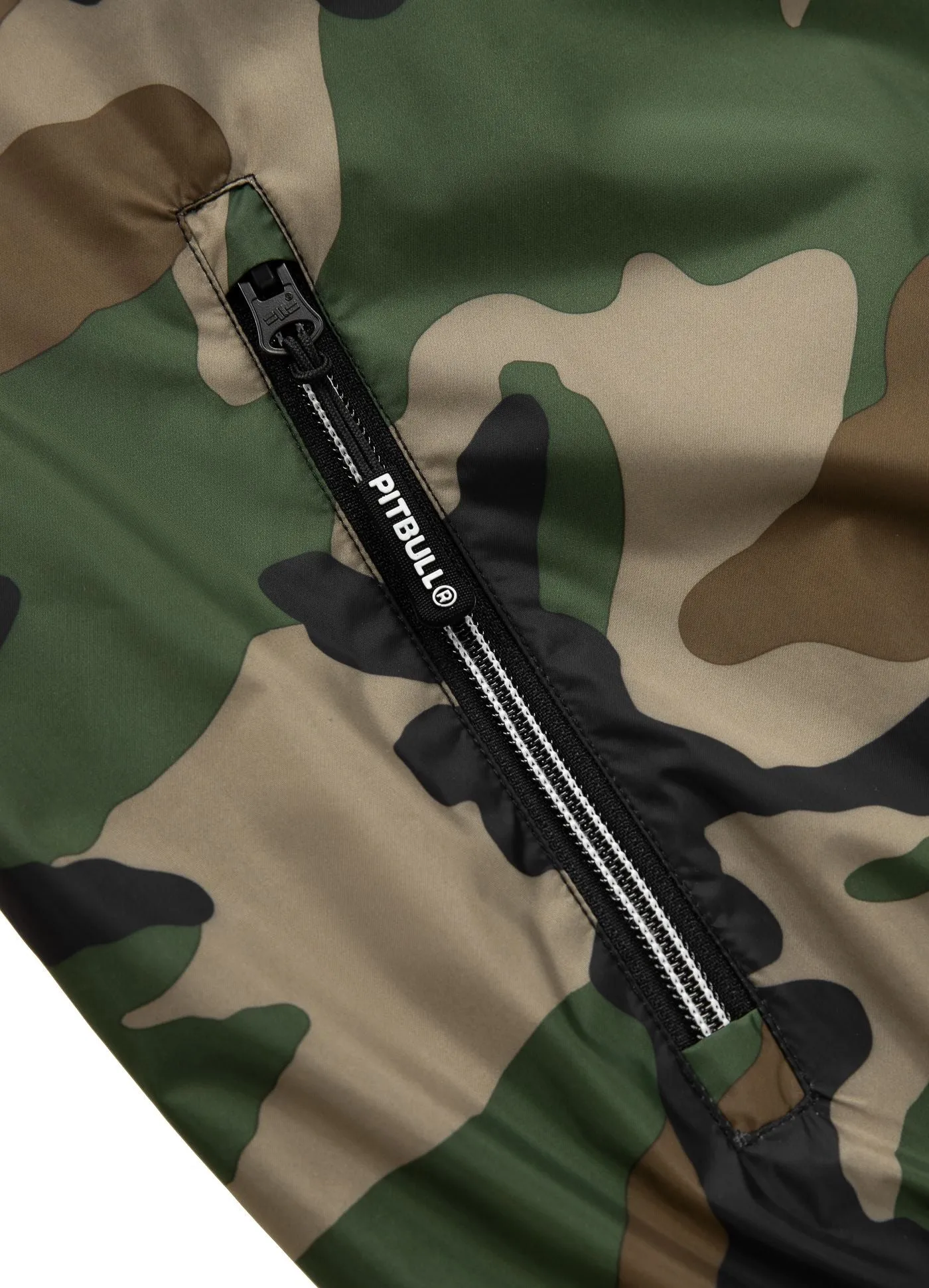 Athletic Logo Hooded Jacket - Woodland Camo