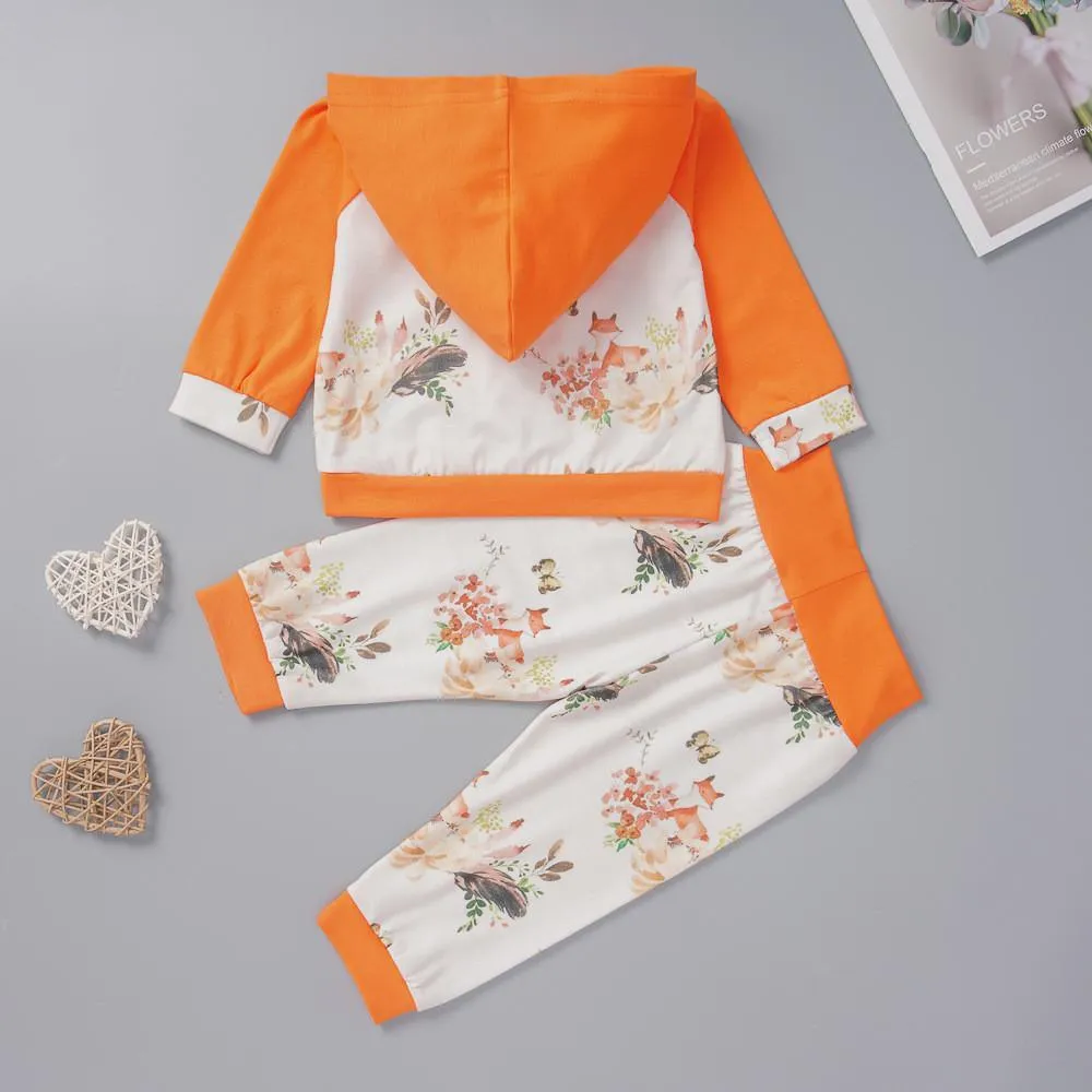 Baby Unisex Hooded Long Sleeve Floral Tops Buy Baby Clothes Wholesale