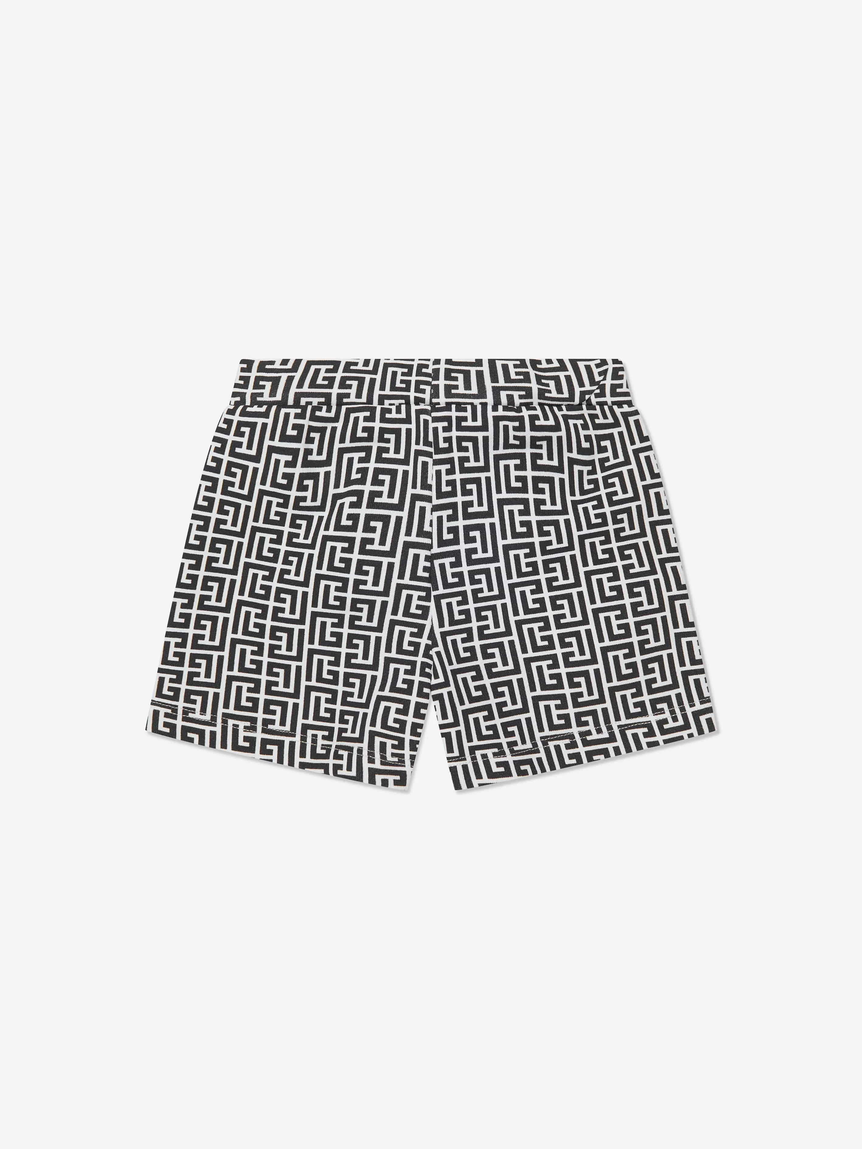 Balmain Baby Boys Logo Shorts in Black