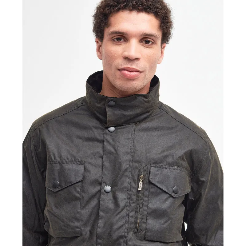 Barbour Sapper Mens Waxed Jacket - Olive
