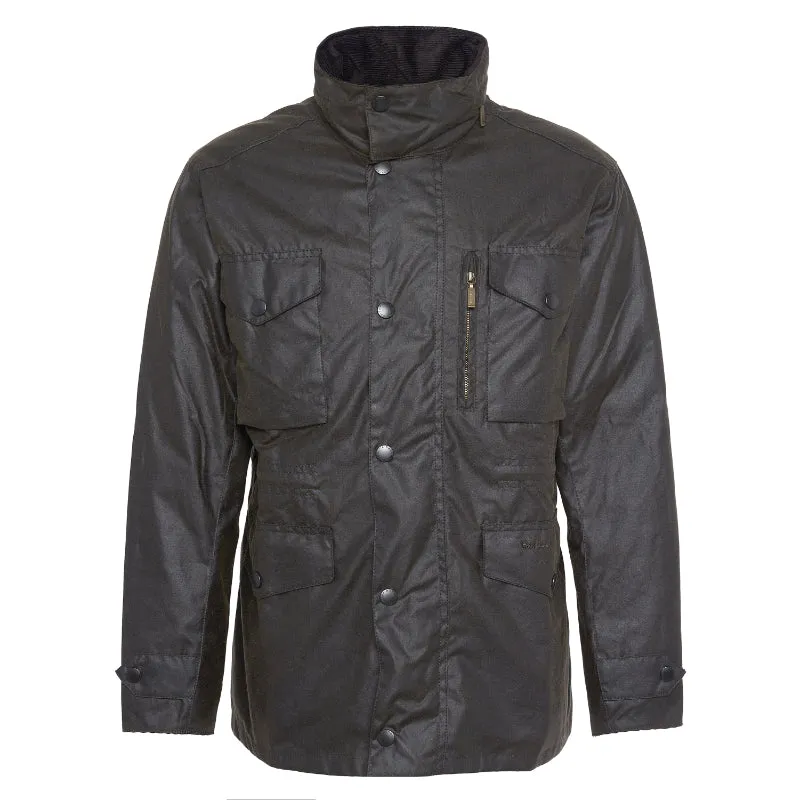 Barbour Sapper Mens Waxed Jacket - Olive