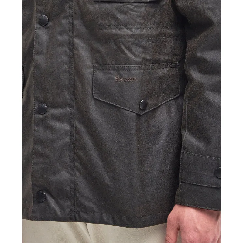 Barbour Sapper Mens Waxed Jacket - Olive