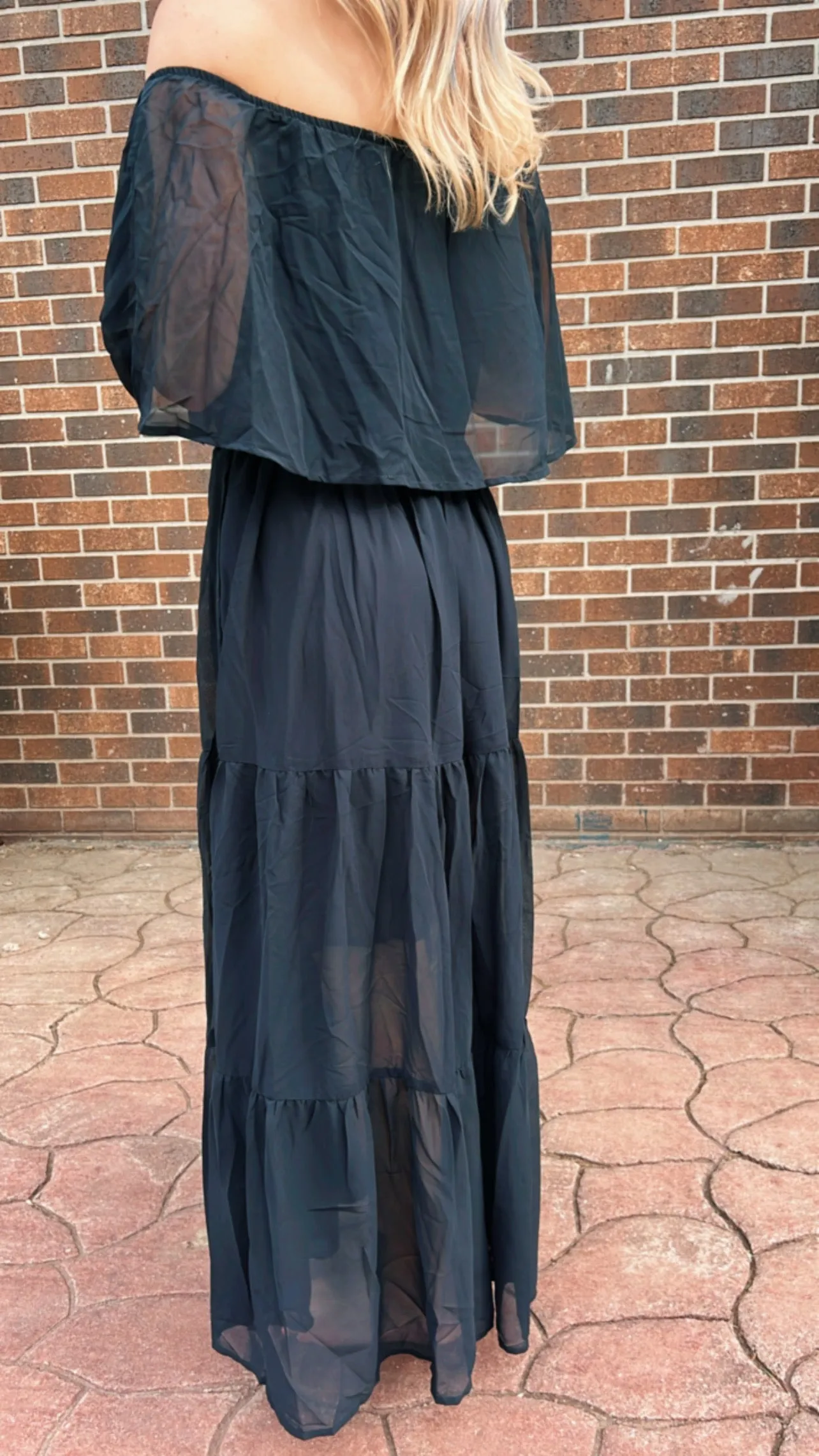 Black Breezy Maxi Dress