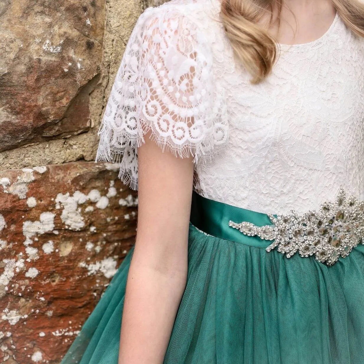 Bohemian Princess Dress - Hunter Green