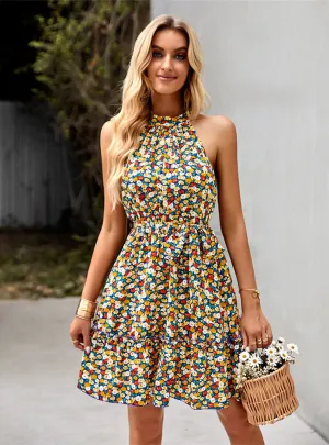 Bohemian Printed Sleeveless Dress