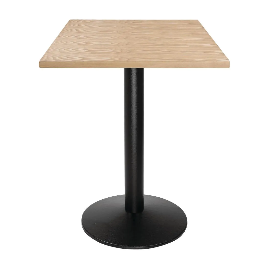 Bolero Pre-drilled Square Table Top Natural Ash Veneer 700mm - DY717
