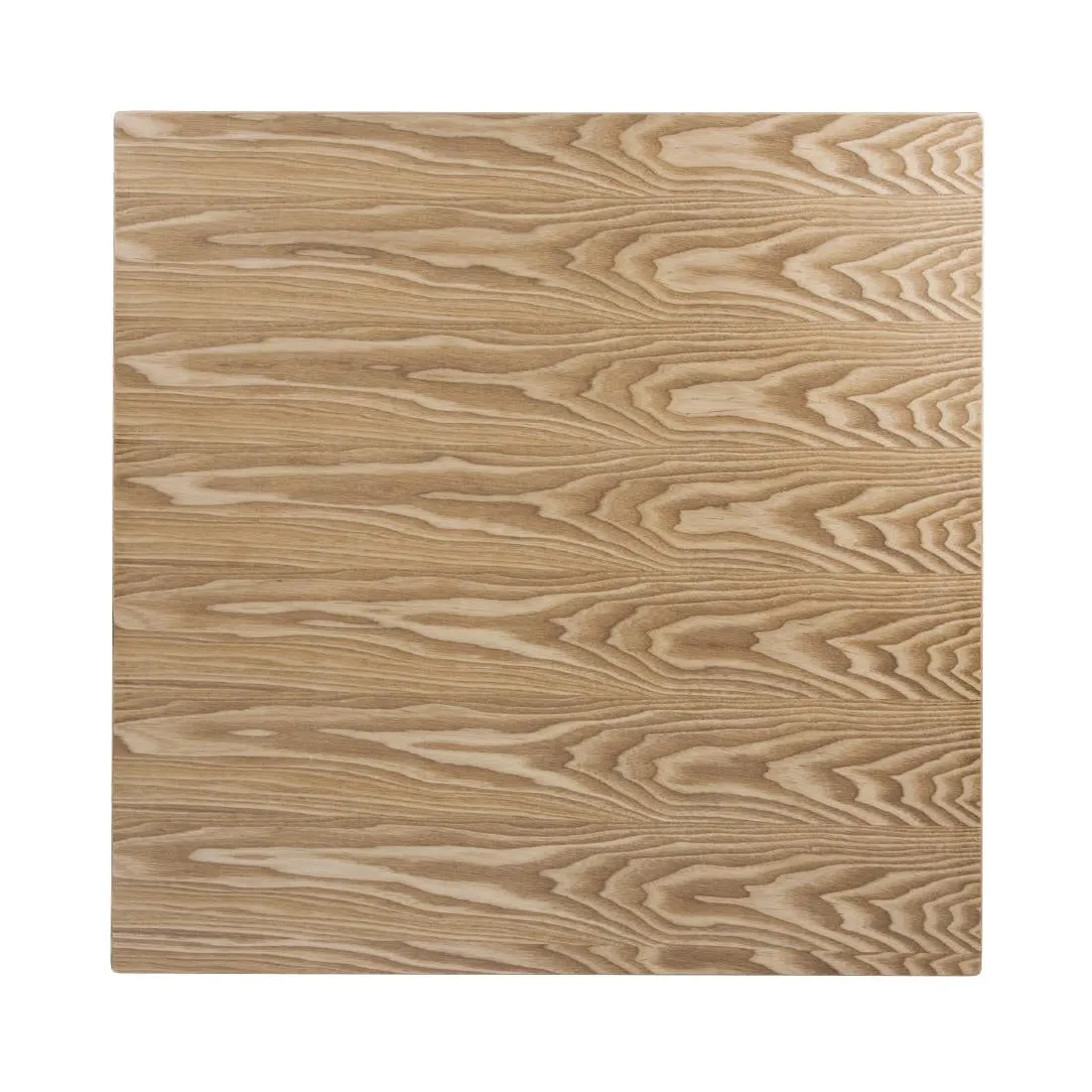 Bolero Pre-drilled Square Table Top Natural Ash Veneer 700mm - DY717