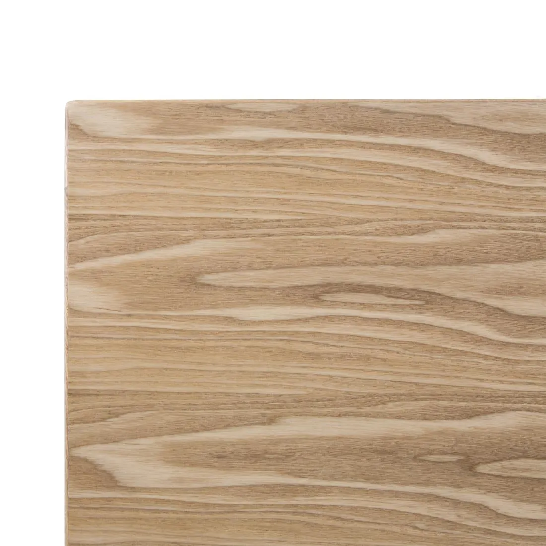 Bolero Pre-drilled Square Table Top Natural Ash Veneer 700mm - DY717