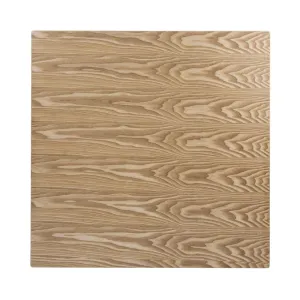 Bolero Pre-drilled Square Table Top Natural Ash Veneer 700mm - DY717
