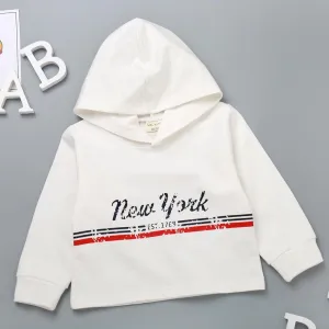 Boys Hooded Long Sleeve Letter Printed Tops Wholesale