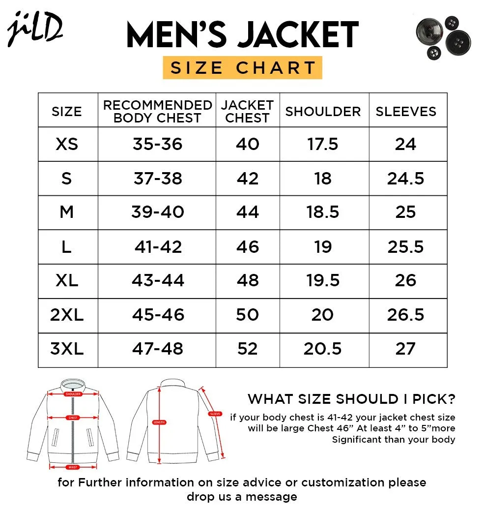 Brown Mens Pure Sheep Leather Zipper Jacket