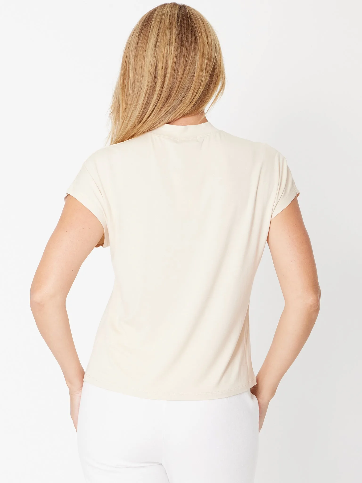 Cap Under Jacket Top  -  Straw - 25892
