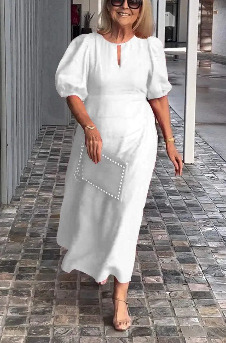 Carla - Chic Puff-Sleeve Dress