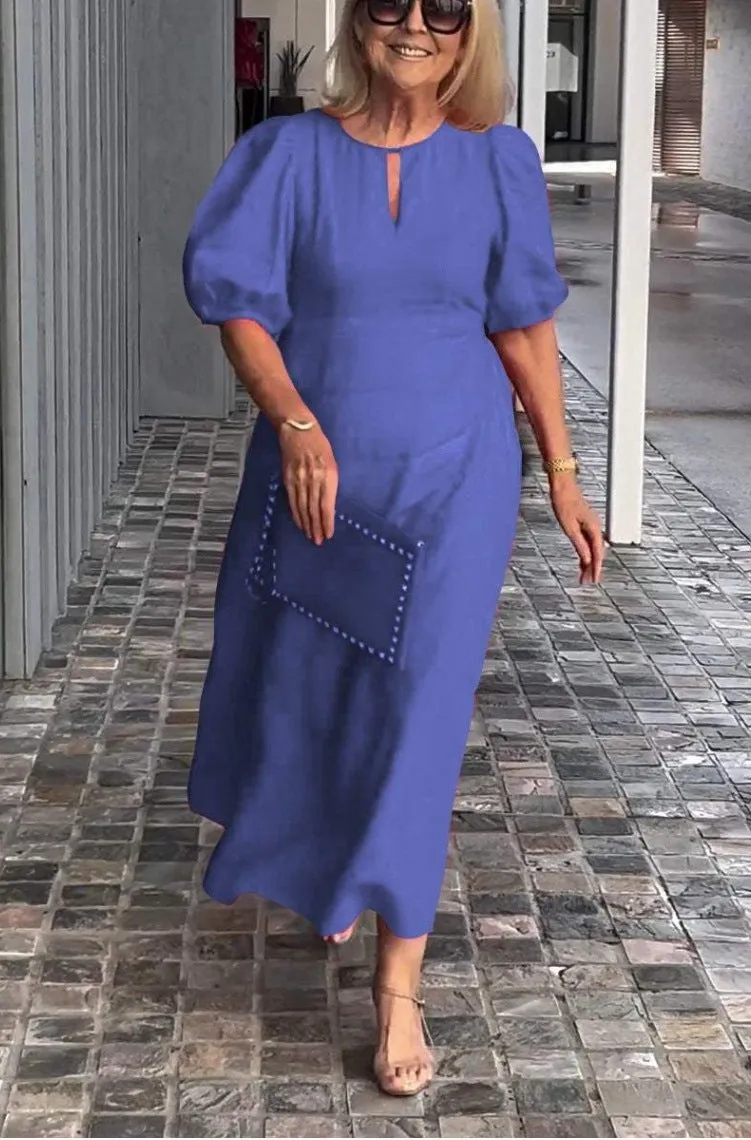 Carla - Chic Puff-Sleeve Dress