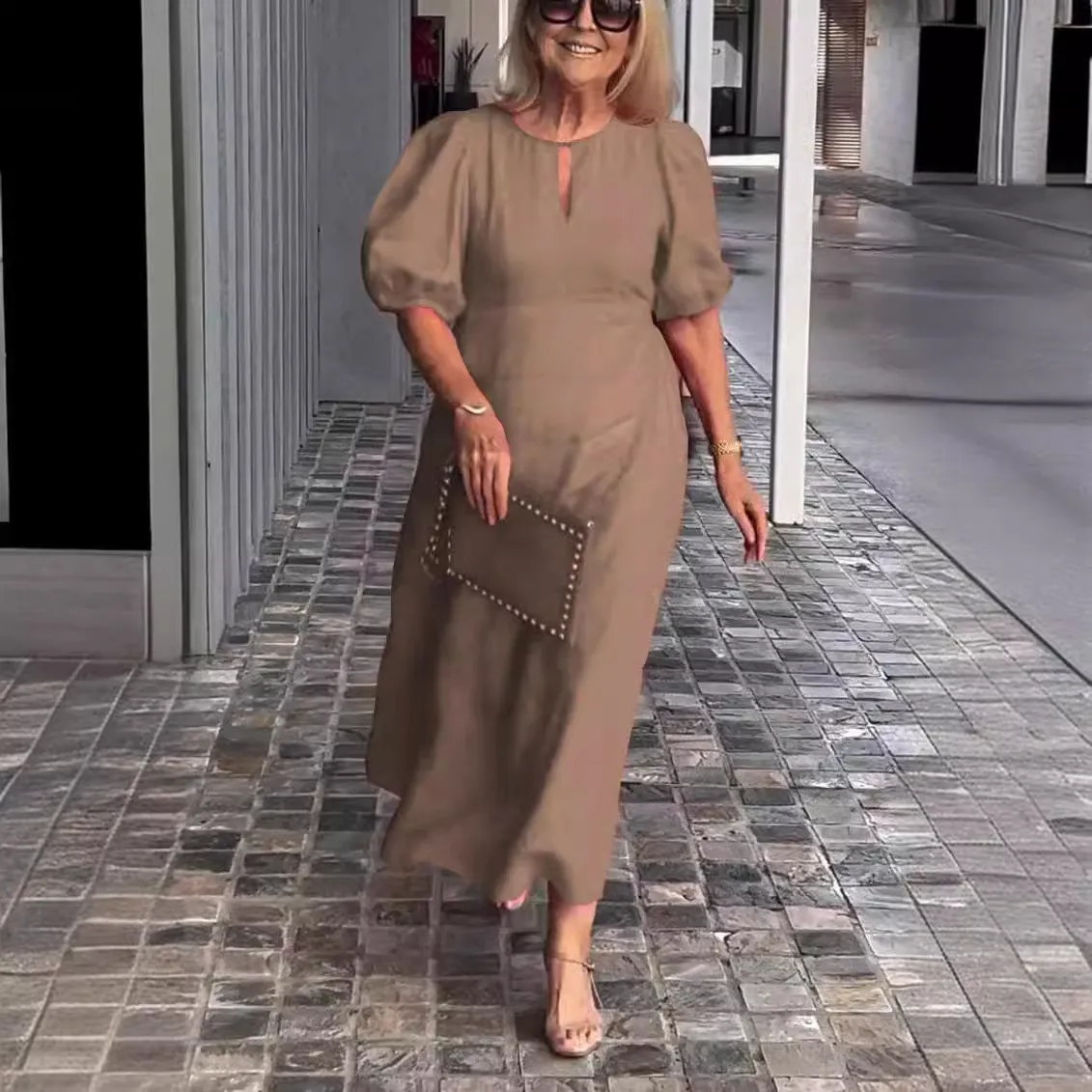 Carla - Chic Puff-Sleeve Dress
